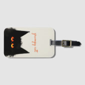 Grumpy Black Cat Bagagelabel (Voorkant (horizontaal))