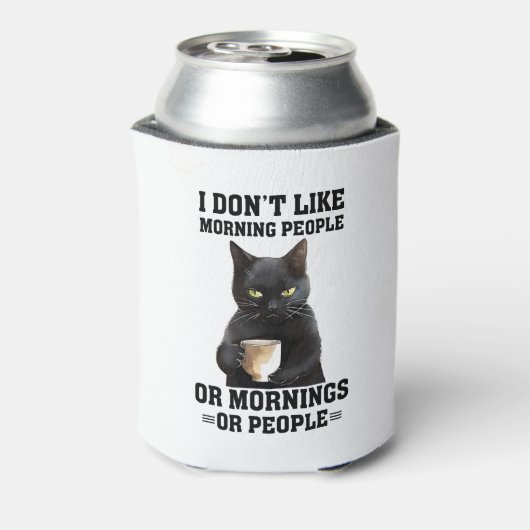 Grumpy Black Cat Blikjeskoeler (Blikje Achterkant)