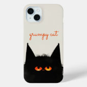 Grumpy Black Cat Case-Mate iPhone Case (Achterkant)