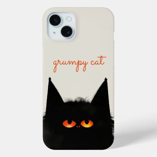 Grumpy Black Cat Case-Mate iPhone Case (Achterkant)