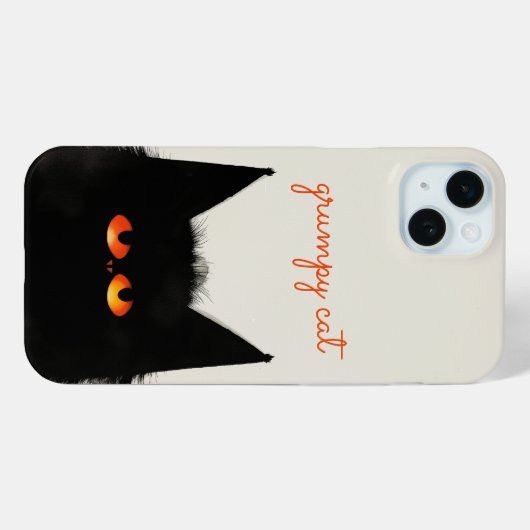 Grumpy Black Cat Case-Mate iPhone Case (Achterkant (horizontaal))