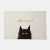 Grumpy Black Cat Deurmat (Voorkant)