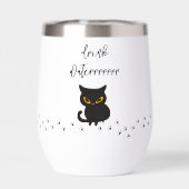 Grumpy Black Cat Drink Water Reminder (Achterkant)