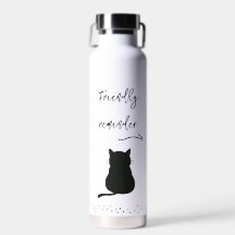 Grumpy Black Cat Drink Water Reminder