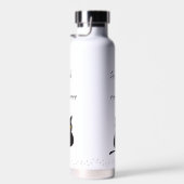 Grumpy Black Cat Drink Water Reminder Waterfles (Rechts)