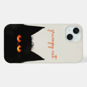 Grumpy Black Cat iPhone Hoesje (Achterkant horizontaal)