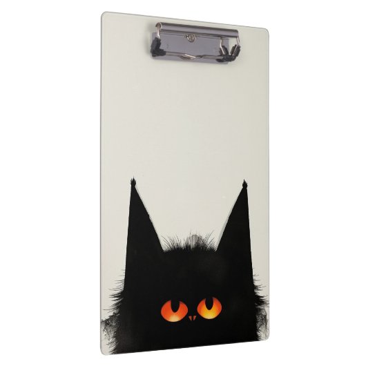 Grumpy Black Cat Klembord (Rechts)