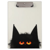 Grumpy Black Cat Klembord (Voorkant)