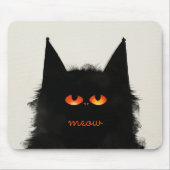 Grumpy Black Cat Muismat (Voorkant)