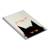 Grumpy Black Cat Notitieboek (Rechterzijde)