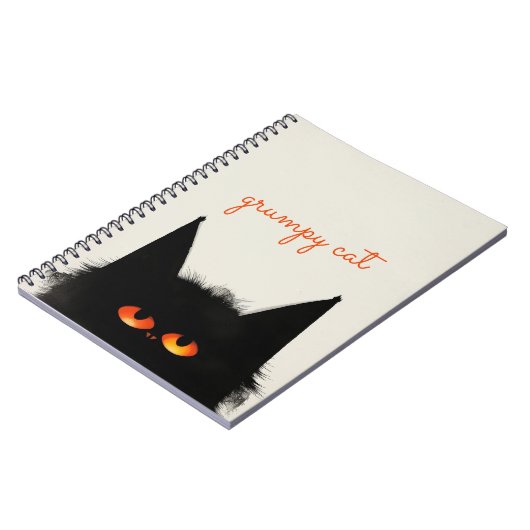 Grumpy Black Cat Notitieboek (Linkerzijde)