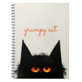 Grumpy Black Cat Notitieboek (Voorkant)
