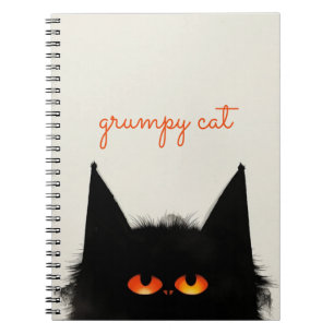 Grumpy Black Cat Notitieboek
