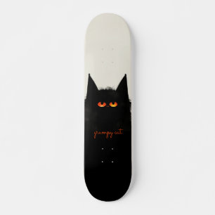 Grumpy Black Cat Persoonlijk Skateboard