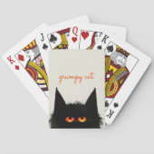 Grumpy Black Cat Pokerkaarten (Achterkant)