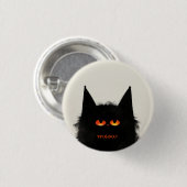 Grumpy Black Cat Ronde Button 3,2 Cm (Voorkant /achterkant)