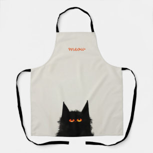 Grumpy Black Cat Schort