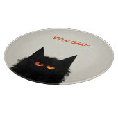 Grumpy Black Cat Snijplank (Hoek)