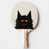 Grumpy Black Cat Tafeltennisbatje (Voorkant)