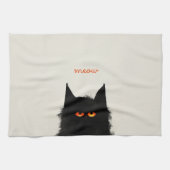 Grumpy Black Cat Theedoek (Horizontaal)