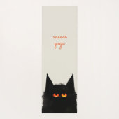 Grumpy Black Cat Yogamat (Achterkant)