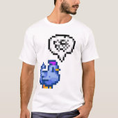 Grumpy Blue Chicken Stardew Valley T-shirt (Voorkant)