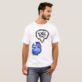 Grumpy Blue Chicken Stardew Valley T-shirt (Voorkant volledig)