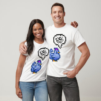 Grumpy Blue Chicken Stardew Valley T-shirt