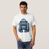 Grumpy Blue Sasquatch Variant 2 T-shirt (Voorkant volledig)