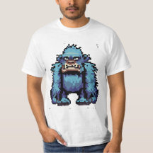 Grumpy Blue Sasquatch Variant 2 T-shirt
