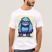 Grumpy Blue Sasquatch Variant 3 T-shirt (Voorkant)