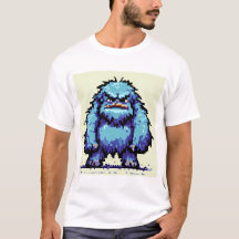 Grumpy Blue Sasquatch Variant 3 T-shirt