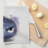 Grumpy Blueberry Theedoek (Quarter Fold)
