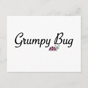 Grumpy bug briefkaart