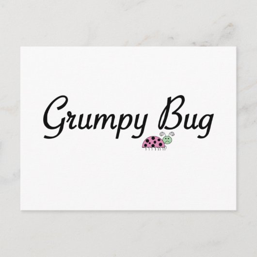 Grumpy bug briefkaart (Voorkant)