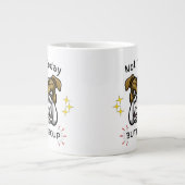 Grumpy Bulldog Cup, Dog Lover Gift Idea, Pet Humor Grote Koffiekop (Voorkant)