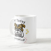 Grumpy Bulldog, Dog Lover,  Pet Lover Gift, Pet Koffiemok (Voorkant links)