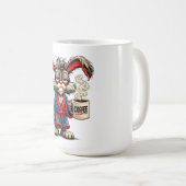 Grumpy Bunny Coffee Funny T-Shirt Koffiemok (Voorkant rechts)