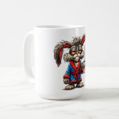 Grumpy Bunny Coffee Funny T-Shirt Koffiemok (Voorkant links)