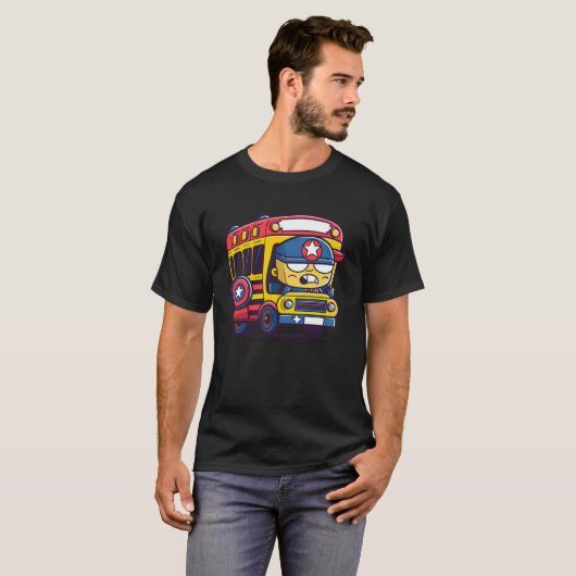 Grumpy Busdriver Bus Driver T-shirt (Voorkant volledig)