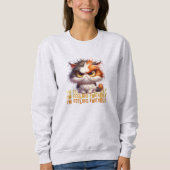 Grumpy Calico Cat en grappig citaat Trui (Voorkant)
