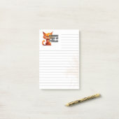 Grumpy Cat Attitude Gelinieerde 3M Post-it® Notiti Notes (Op bureau)