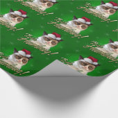 Grumpy Cat Bah Humbug Wrapping Paper Cadeaupapier (Hoek)