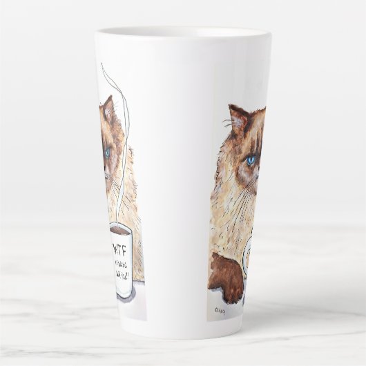 Grumpy Cat-beker Latte Mok (Voorkant)