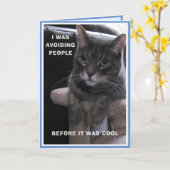 Grumpy Cat Birthday Kaart (Gele Bloem)