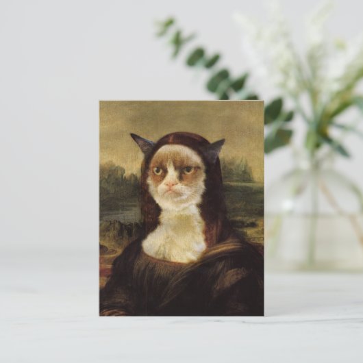 Grumpy Cat Briefkaart (Staand voorkant)