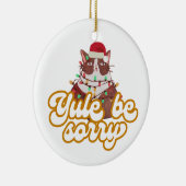 Grumpy Cat Ceramic Ornament (Rechts)