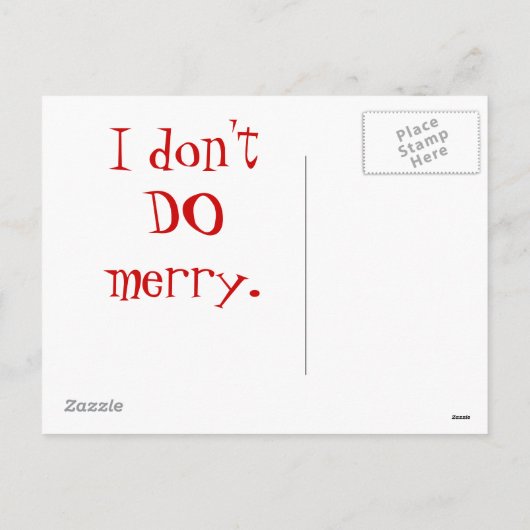 Grumpy Cat Christmas Briefkaart (Achterkant)