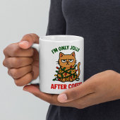 Grumpy Cat Christmas Mok | Vrolijk na de koffie, D