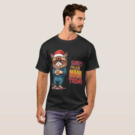 Grumpy Cat Christmas Mood T-shirt (Voorkant volledig)